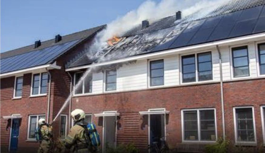 solar panels fire